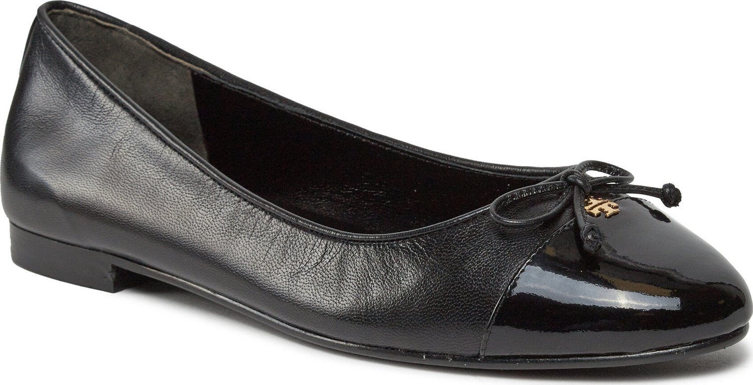 Baleríny Tory Burch Cap-Toe Ballet 154511 Perfect Black / Perfect Black 004