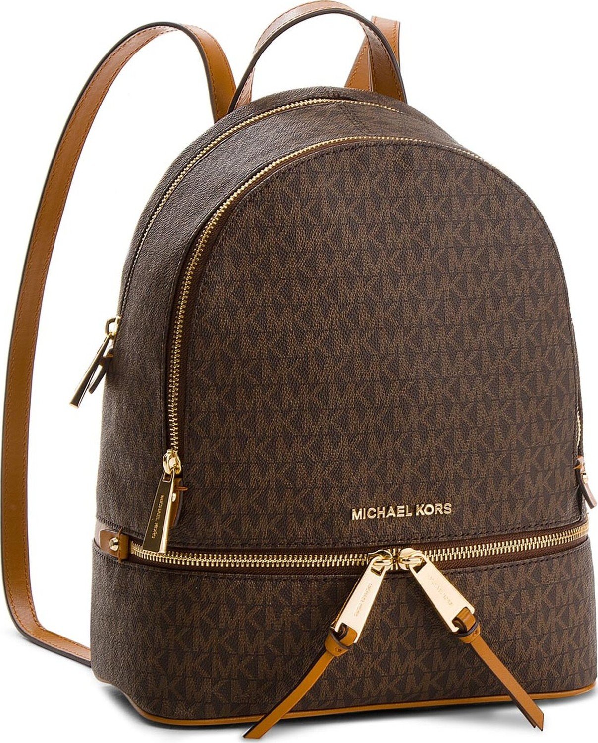 Batoh MICHAEL Michael Kors Rhea Zip 30S7GEZB1B Brown