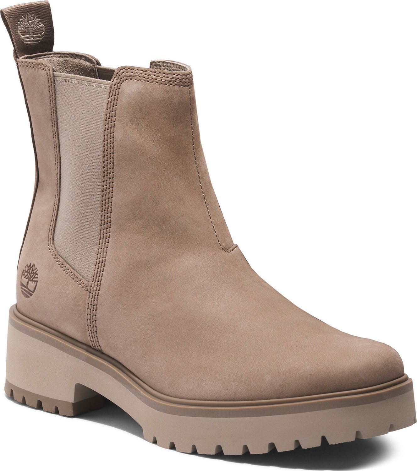 Kotníková obuv s elastickým prvkem Timberland Carnaby Cool Basic Chlsea TB0A41CW9291 Taupe Nubuck