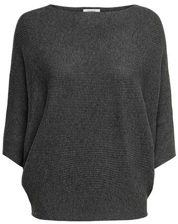 Jacqueline de Yong Dámský svetr JDYNEW Regular Fit 15181237 Dark Grey Melange MELANGE XL