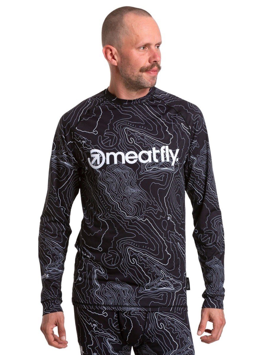 Pánské termo triko avery meatfly černá s