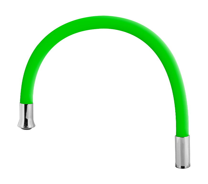 Belaggio Zelené flexibilní silikonové rameno k baterii Trix
