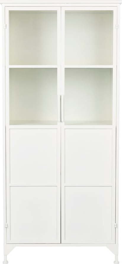 Bílá kovová vitrína 35x150 cm Miya – White Label
