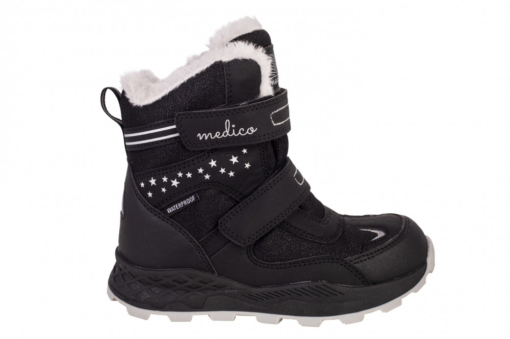Medico ME-53504-1 Dětské kotníkové boty černé 28