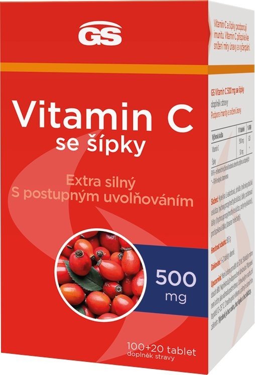 GS Vitamin C500 se šípky 100+20 tablet
