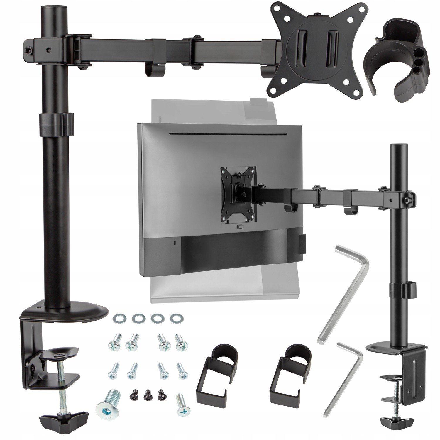 Výkonný Stolní Otočný Držák Monitoru Univerzální LCD Pro 10-32'' Monitor