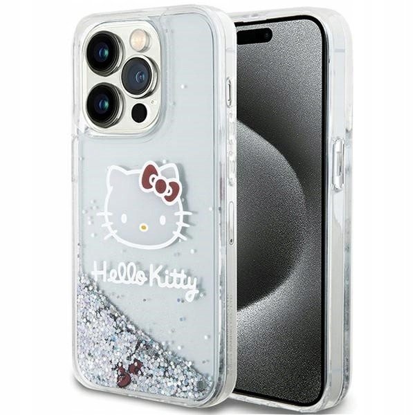 Hello Kitty HKHCP15LLIKHET iPhone 15 Pro 6,1' stříbrný/stříbrný pevný obal