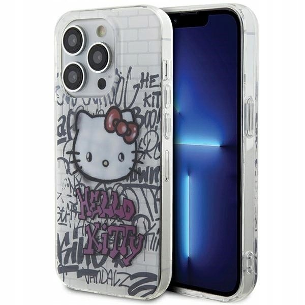 Hello Kitty HKHCP15XHDGPHT iPhone 15 Pro Max 6,7' bílý/bílý pevný obal IML