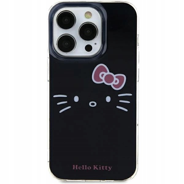 Hello Kitty HKHCP15SHKHLK iPhone 15 6,1' černý/černý pevný obal IML Kitty