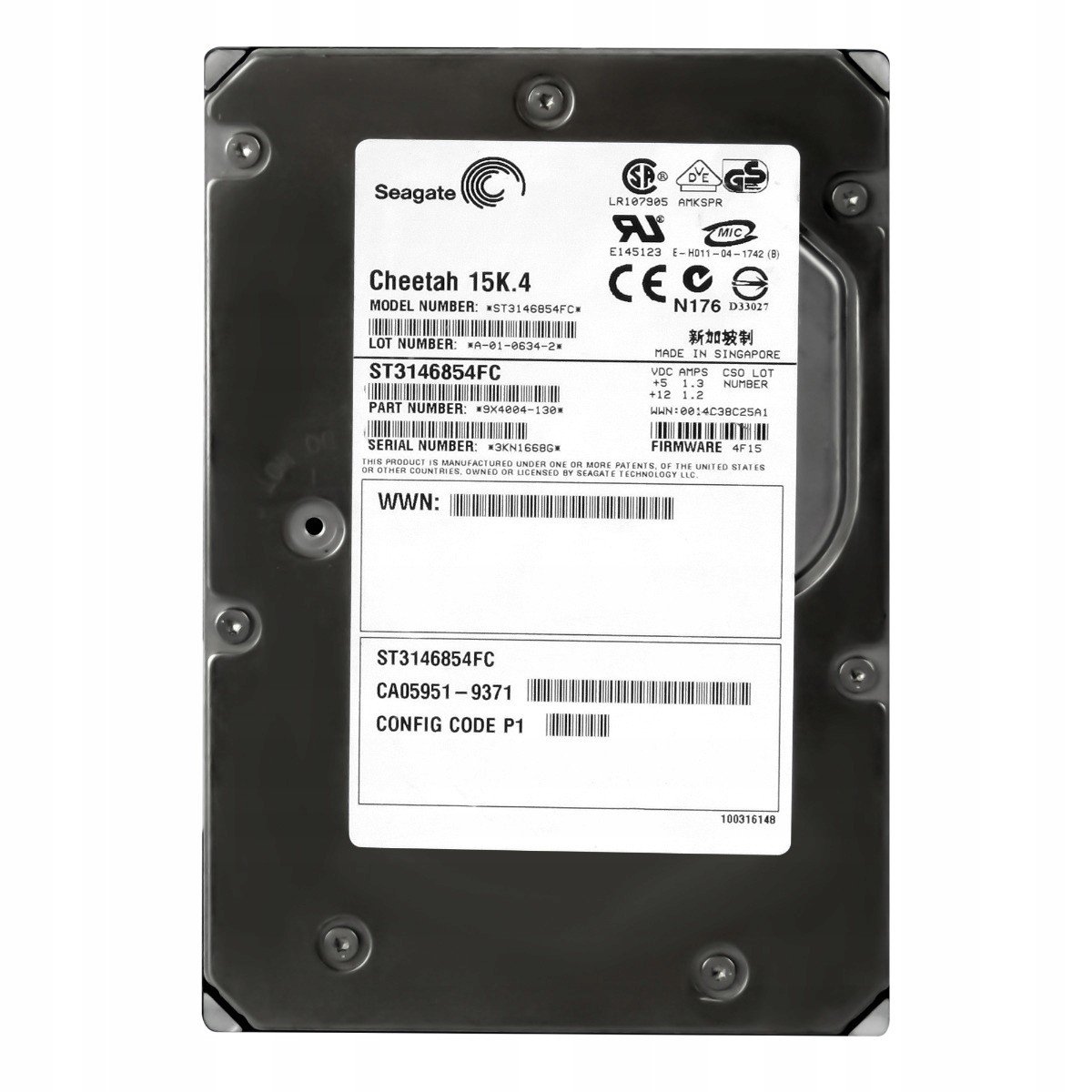 Fujitsu CA05951-9371 146,8 Gb 15K Fc 3,5'' ST3146854FC