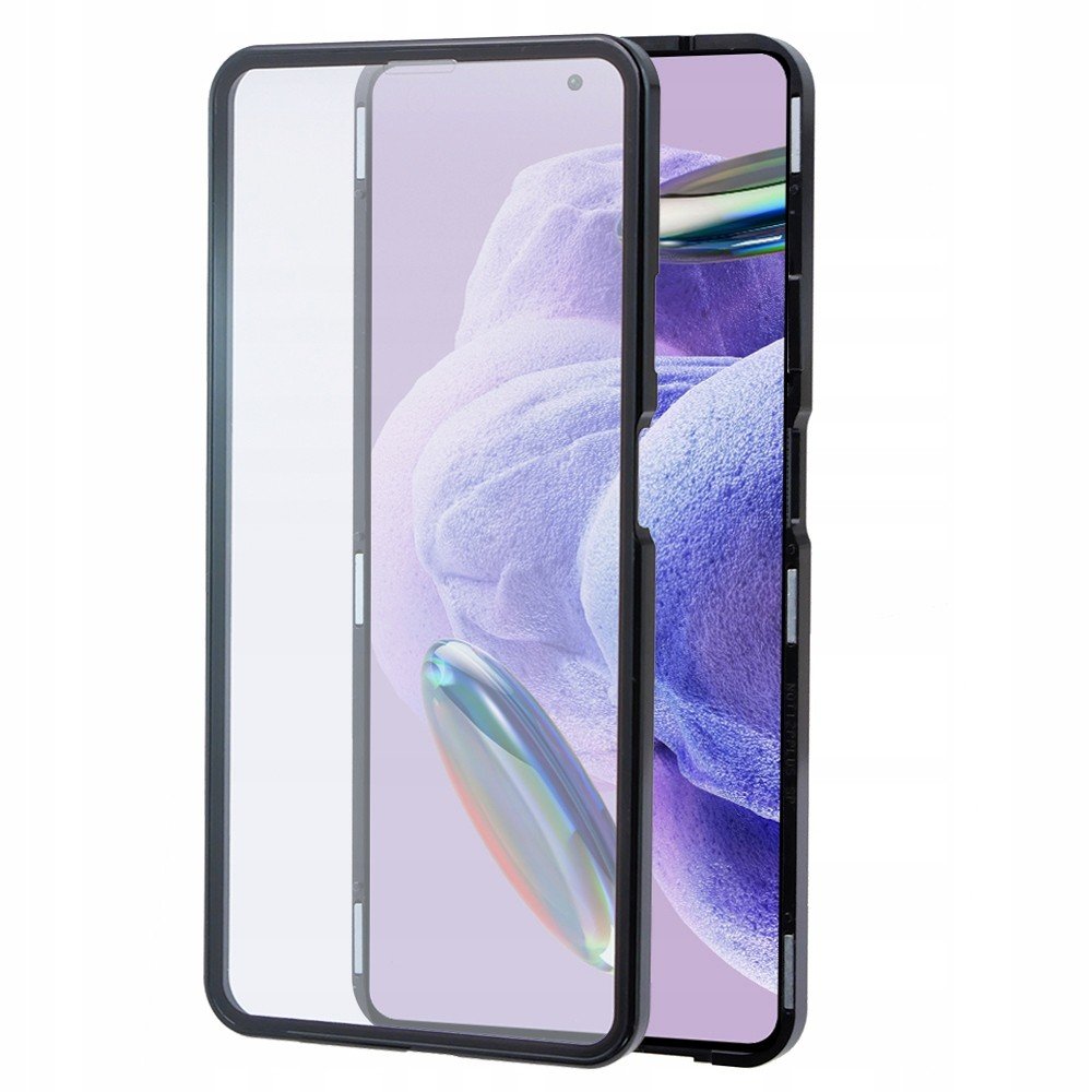 Magnetické pouzdro pro Redmi Note 12 Pro+ Plus 5G, Glass Armor, sklo na displej