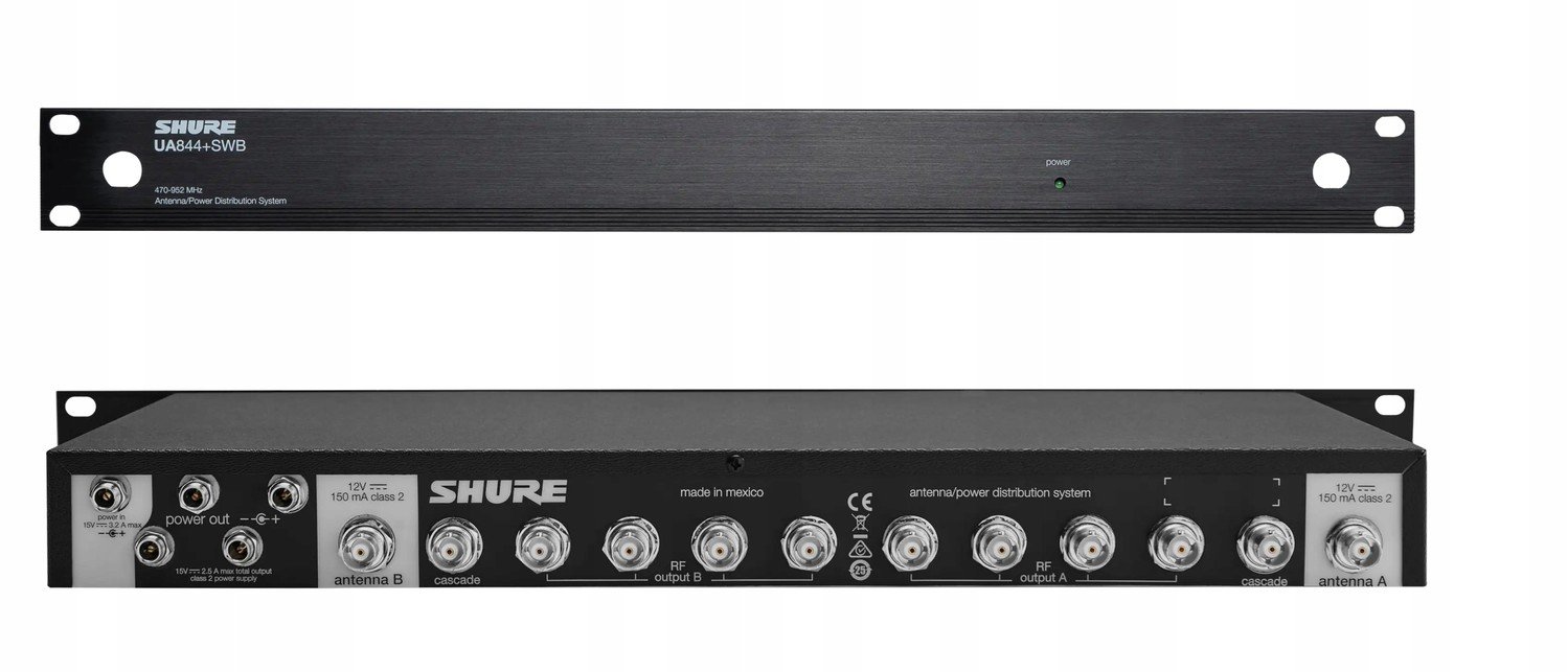 Shure UA844+SWB/LC-E Profesionální širokopásmový anténní rozvaděč