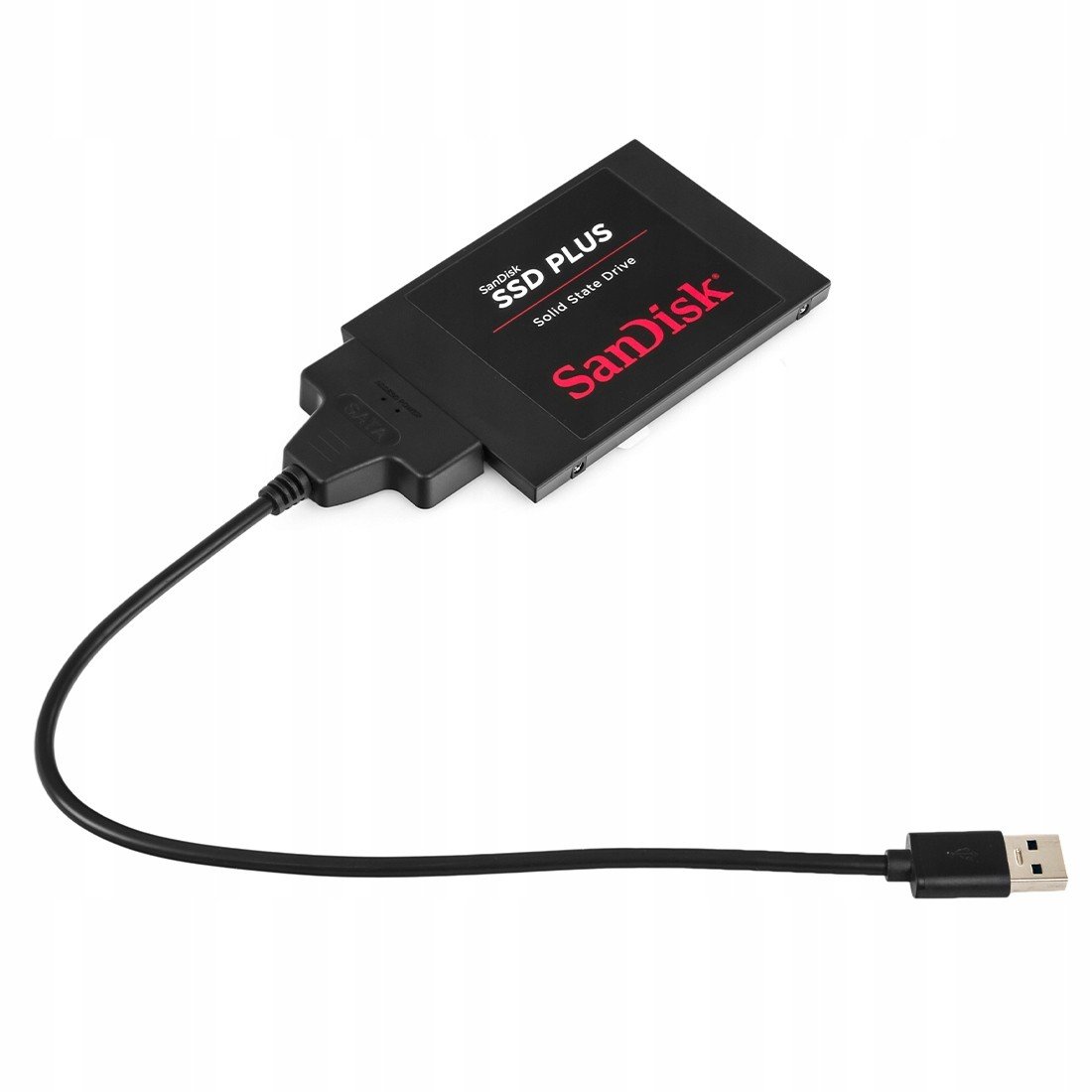 Externí disk Ssd 240GB SanDisk s Usb 3.0 adaptérem pro tunery dekodérů