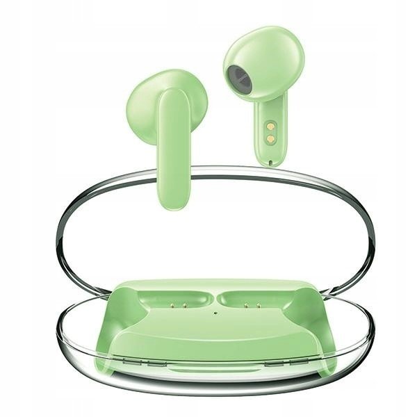 Awei Bluetooth 5.3 T85 Enc Tws sluchátka dokovací stanice zelená/zelená