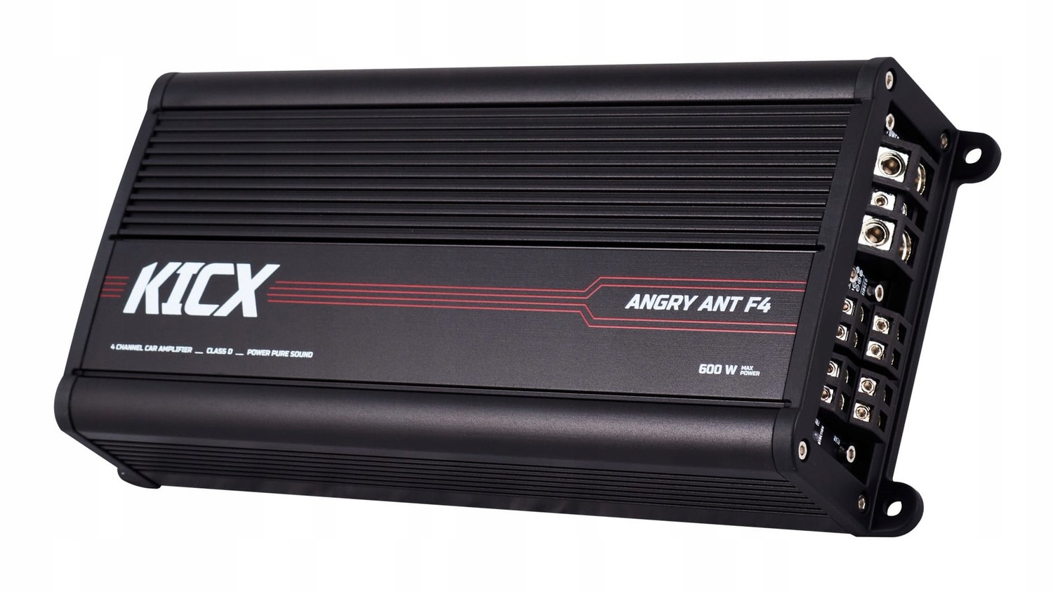 Kicx Angry Ant F4 4kanálový zesilovač 4x200/300W 2x600W Rms, Hi-Input