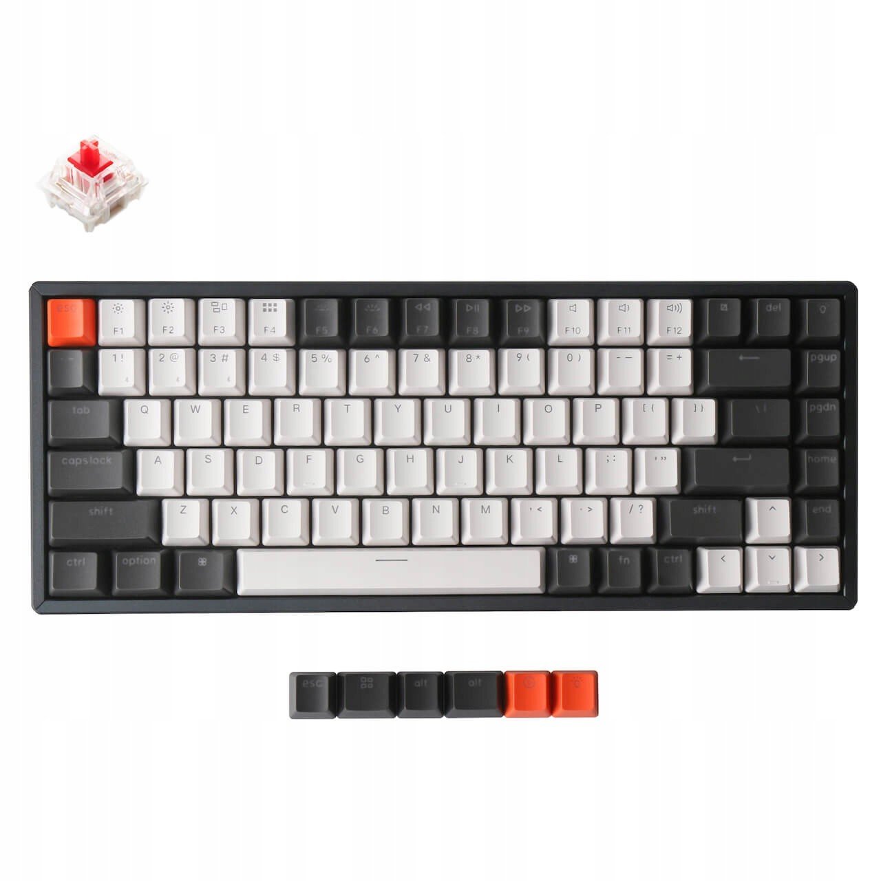 Keychron K2 bezdrátová mechanická klávesnice V2 Rgb Gateron Red K2-C1H