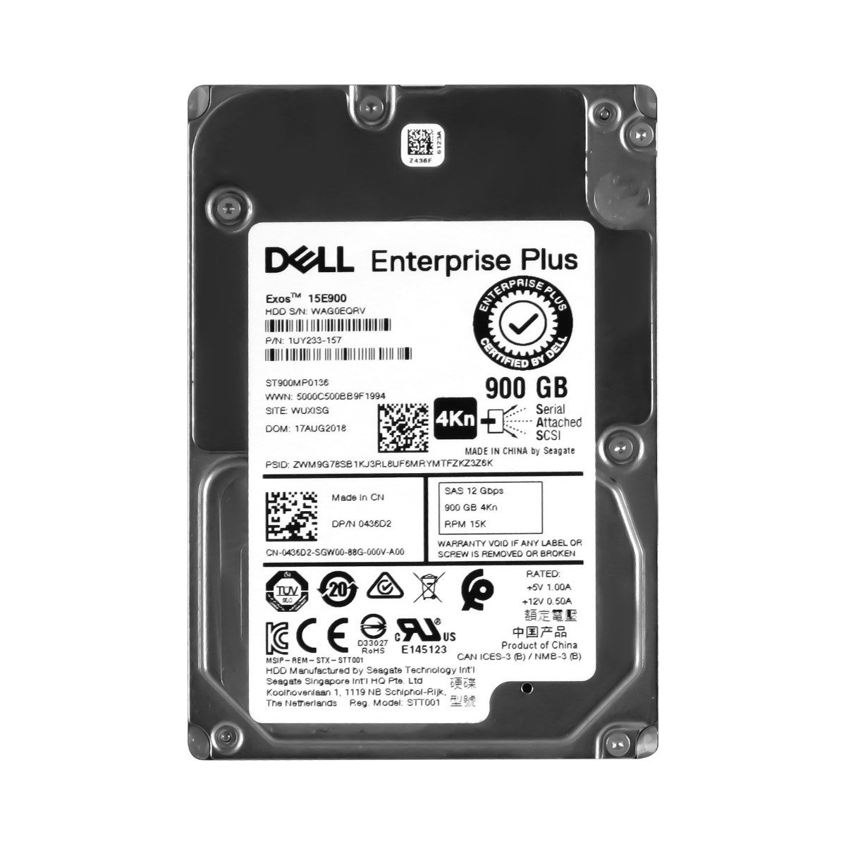 Dell 0436D2 900GB 15K 256MB SAS-3 2,5'' ST900MP0136