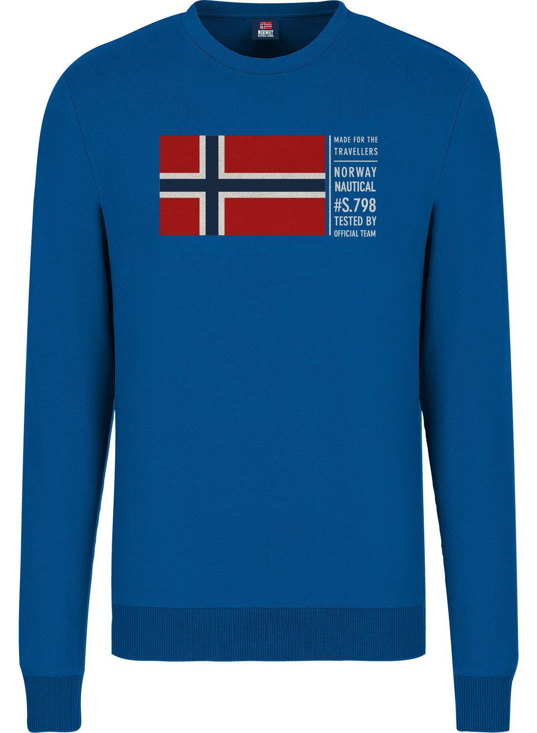 NORWAY COTTON FLEECE Pánská mikina US M 139448 Royal