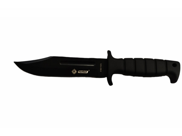 Kandar Lovecký nůž SURVIVAL, černý, 28,5 cm