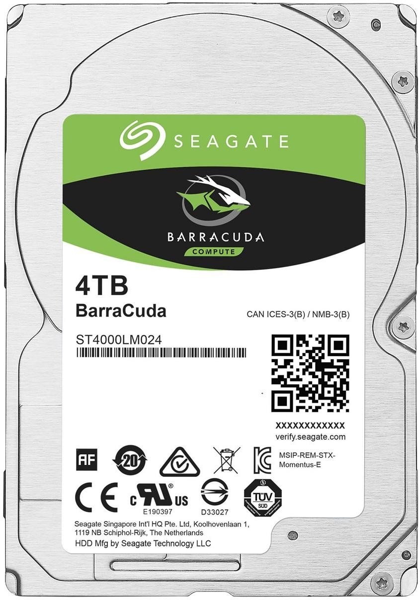 SEAGATE Guardian BarraCuda ST4000LM024 - Pevný disk - 4 TB - interní - 2.5