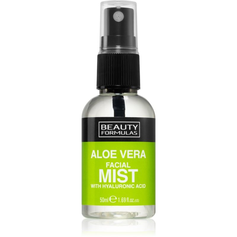 Beauty Formulas Aloe Vera pleťová mlha s osvěžujícím účinkem 50 ml