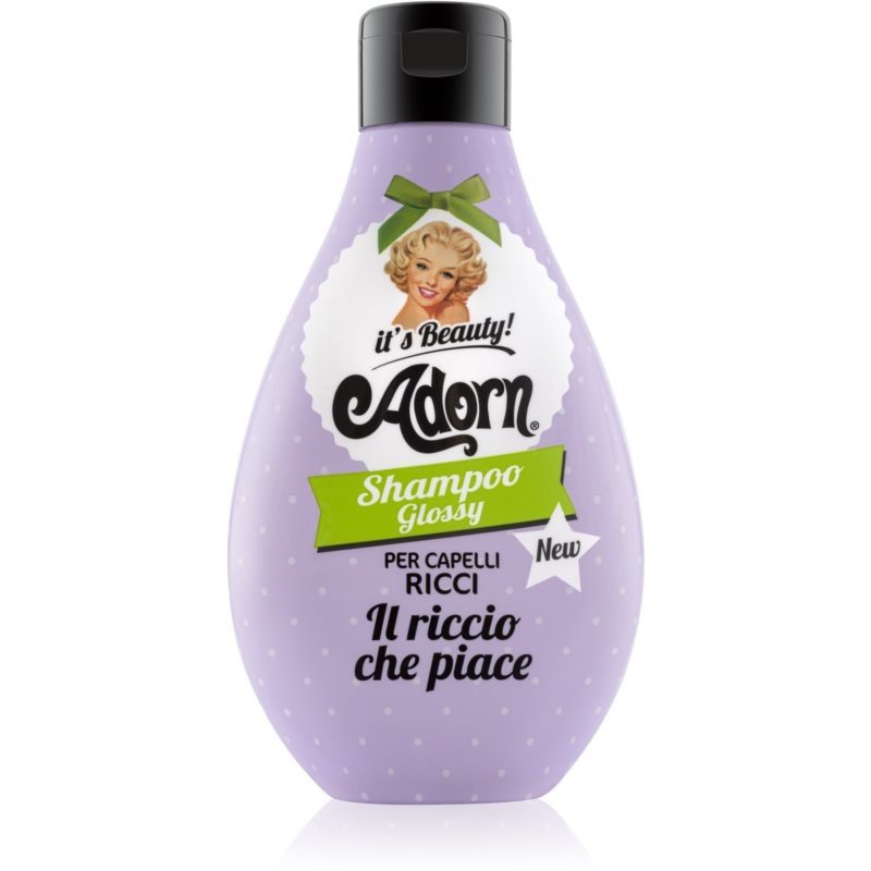 Adorn Glossy Shampoo šampon pro kudrnaté a vlnité vlasy pro lesk vlnitých a kudrnatých vlasů Shampoo Glossy 250 ml