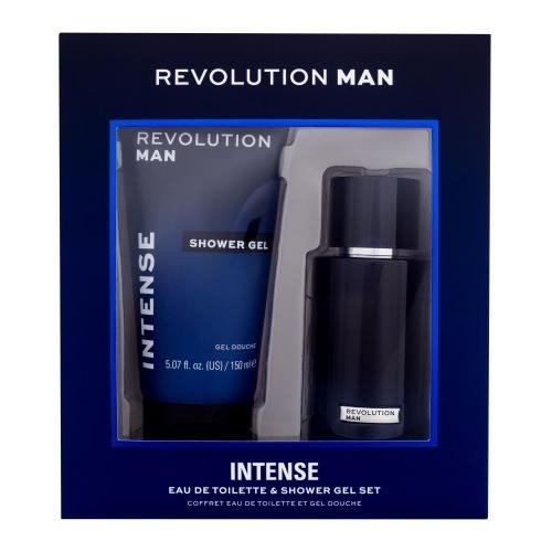 Revolution Man Intense dárková kazeta pro muže toaletní voda 100 ml + sprchový gel 150 ml
