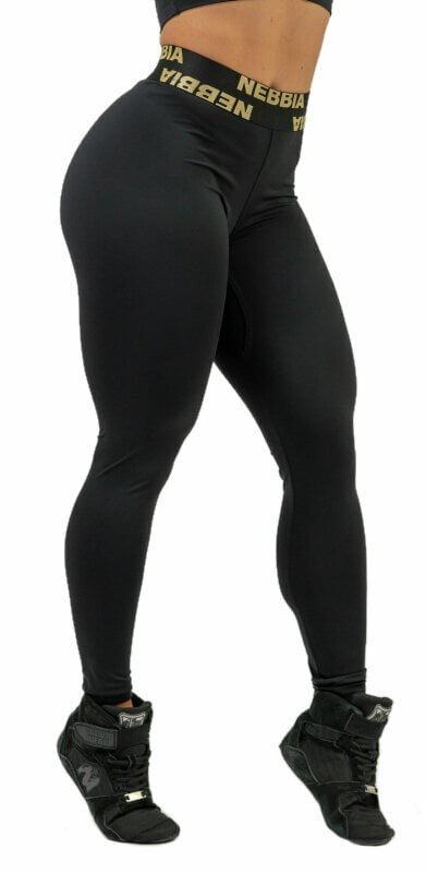 Nebbia Classic High Waist Leggings INTENSE Perform Black/Gold XS