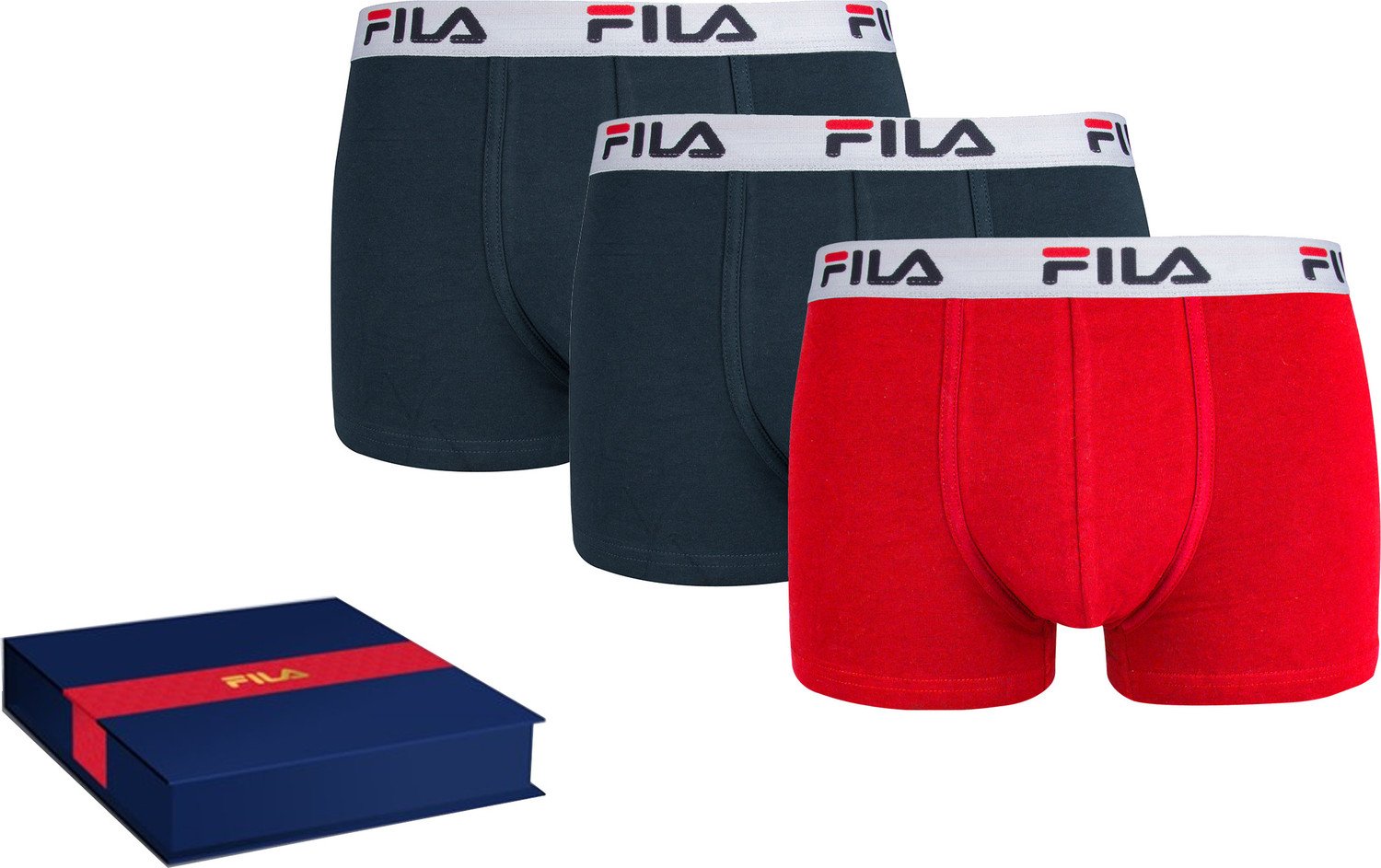 Fila 3 PACK - pánské boxerky FUB5230/3-999 M