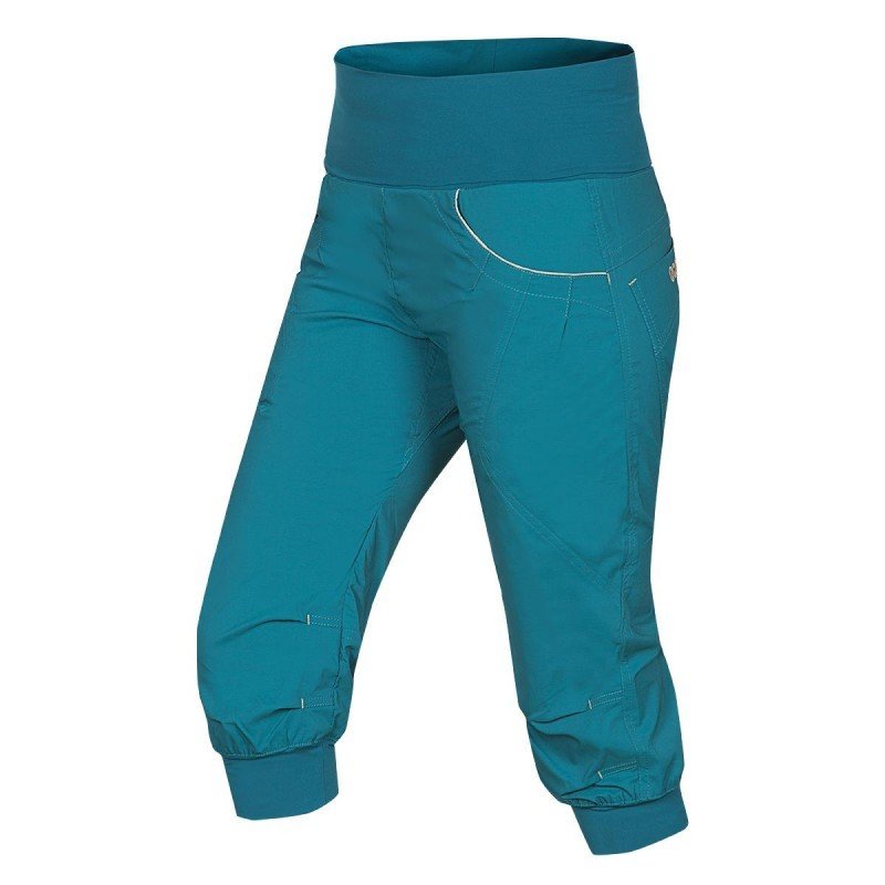 Ocun Dámské 3/4 kalhoty Ocun Noya Eco shorts Turquoise deep lagoon