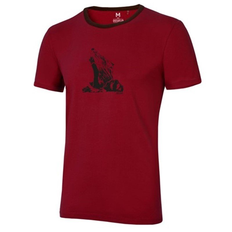 Ocun Pánské tričko Ocun Classic T Organic Wine syrah