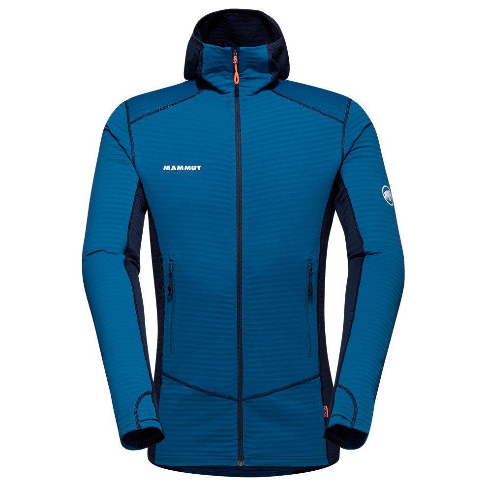 Pánská funkční mikina Mammut Taiss Light ML Hooded Jacket Men Velikost: M / Barva: modrá/světle modrá