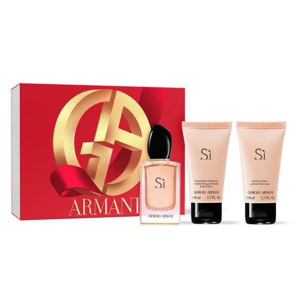 Giorgio Armani DÁRKOVÝ SET SI EDP dárkový set  (EdP 50 ml + sprchový gel 50 ml + krém 50 ml)