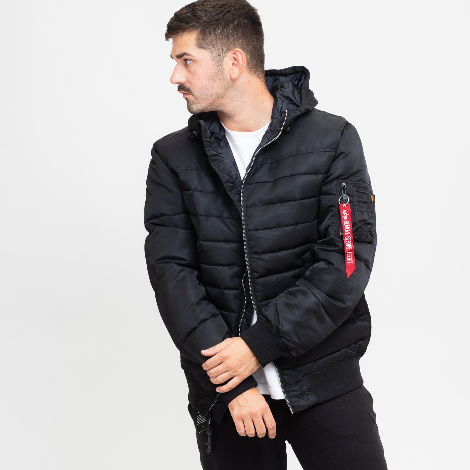 Alpha Industries Hooded Puffer FN S
