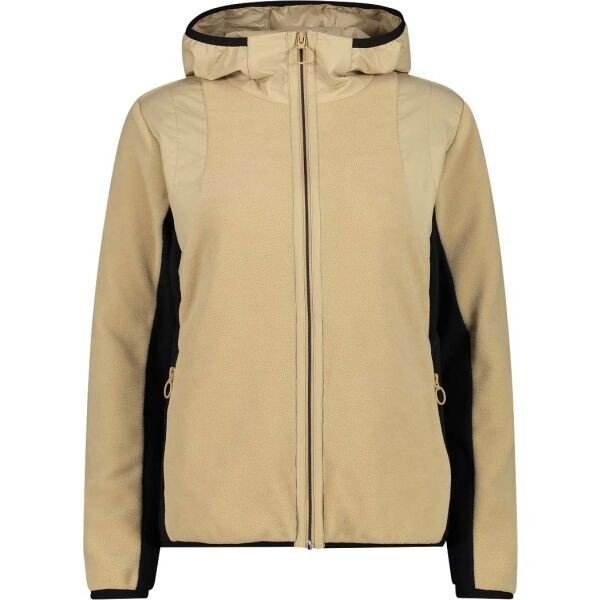 CMP WOMAN JACKET FIX HOOD Dámská mikina, béžová, veľkosť 38