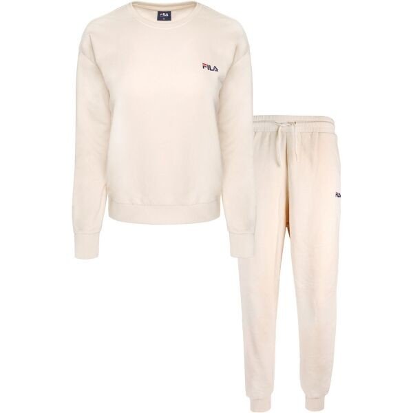 Fila IN COTTON BRUSHED FLEECE Dámské pyžamo, béžová, veľkosť L