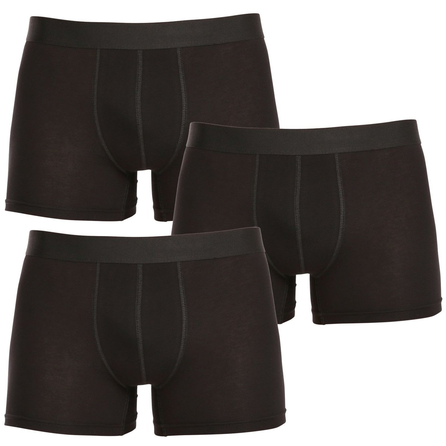 3PACK pánské boxerky Nedeto nadrozměr černé (3NBX001) 6XL