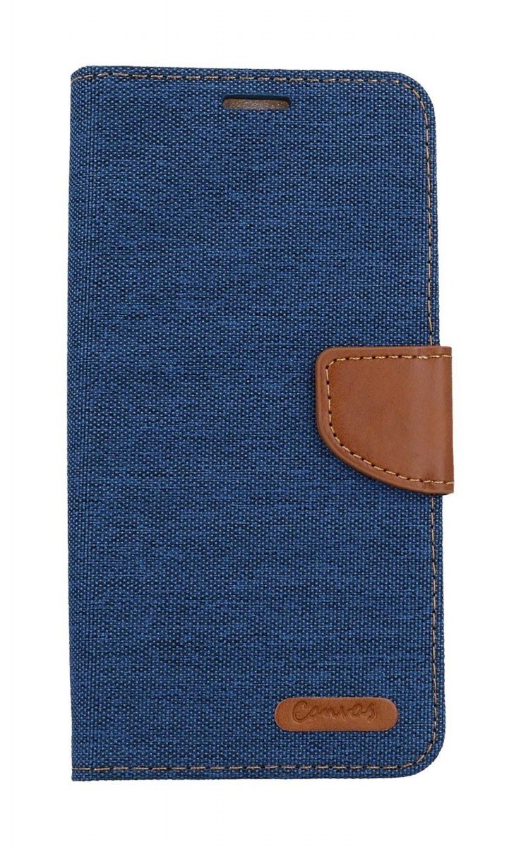 Pouzdro Canvas Samsung A54 5G knížkové modré tmavé 108417