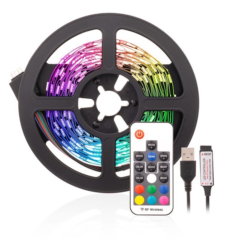 T-LED Sada RGB LED pásku USB 20W 5VDC 4m vnitřní 086001