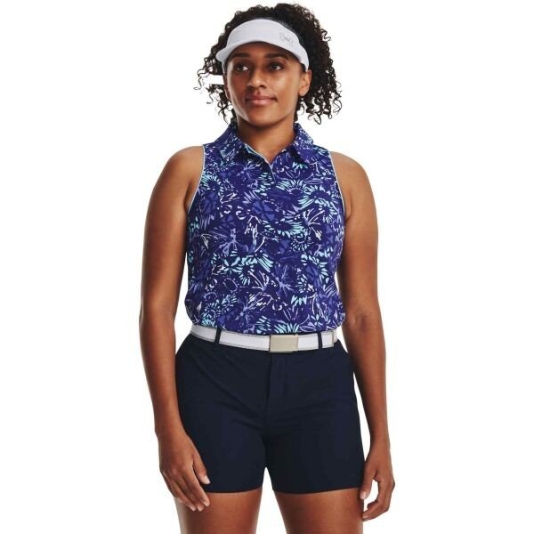 Under Armour ISO-CHILL SL POLO Dámské golfové polotričko, modrá, veľkosť XS