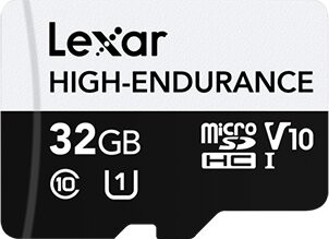 Lexar High-Endurance UHS-I U1 (Class 10) micro SDXC 32GB - LMSHGED032G-BCNNG