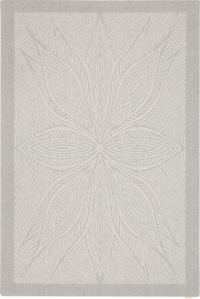 Světle šedý vlněný koberec 120x180 cm Tric – Agnella