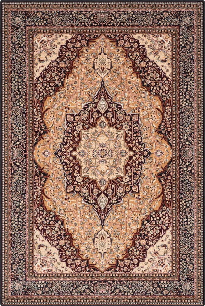Oranžový vlněný koberec 133x180 cm Charlotte – Agnella