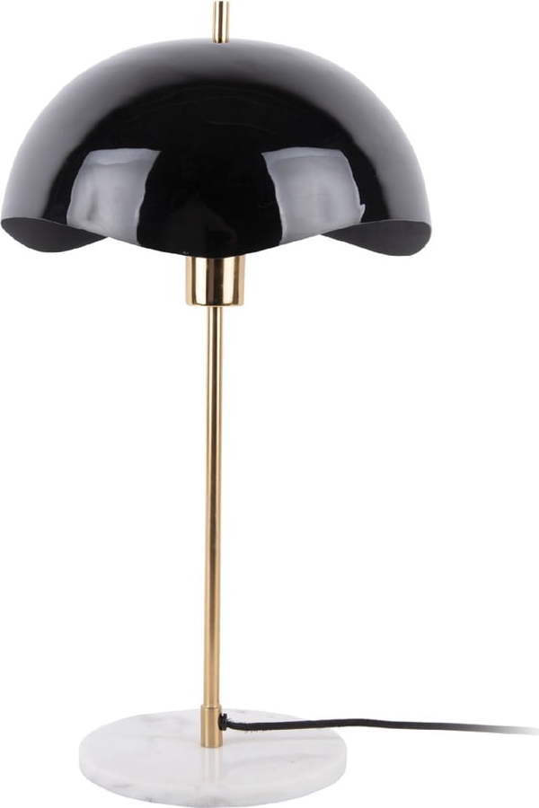 Černá stolní lampa (výška 56 cm) Waved Dome – Leitmotiv