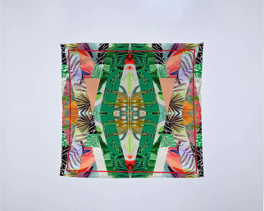 Módní šátek Madre Selva Kaleidoscopic, 55 x 55 cm