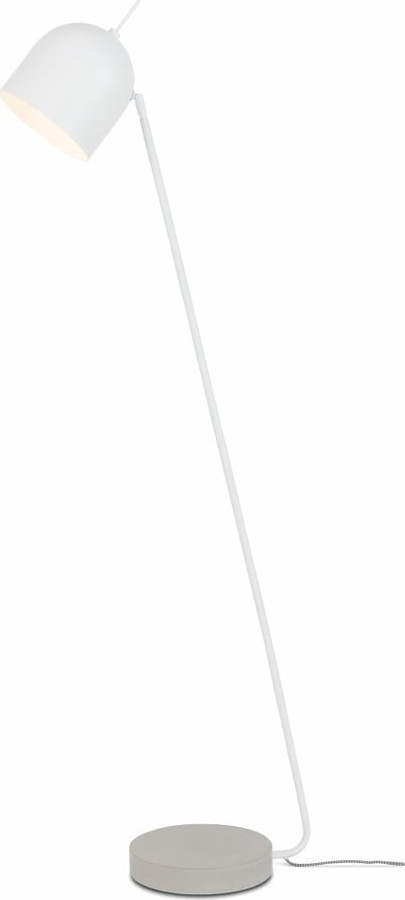Bílá stojací lampa s kovovým stínidlem (výška 147 cm) Madrid – it's about RoMi