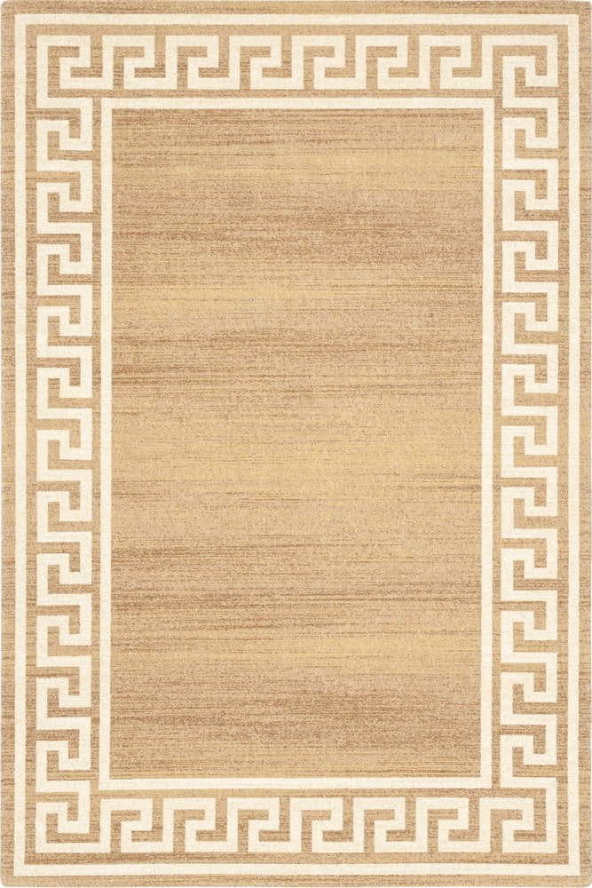 Světle hnědý vlněný koberec 100x180 cm Cesar – Agnella