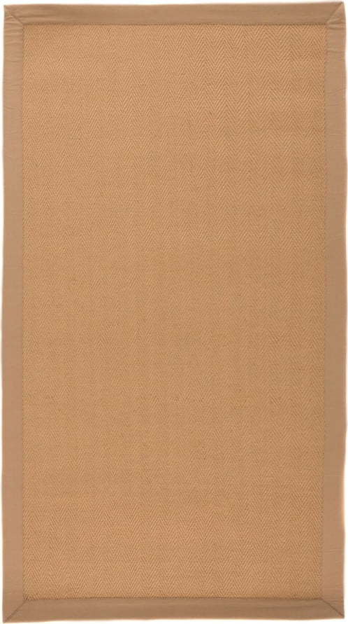 Hnědý jutový koberec Flair Rugs Herringbone, 80 x 150 cm