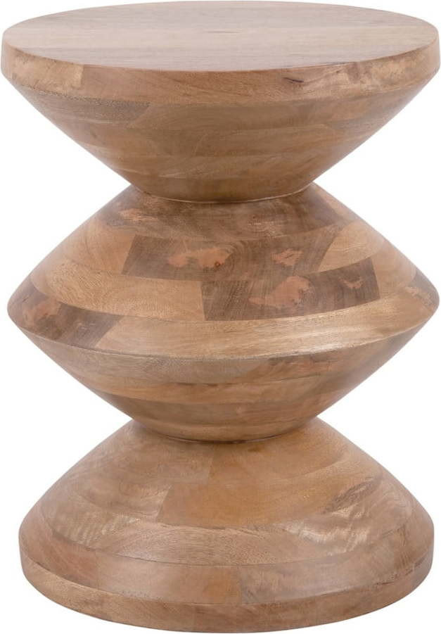 Kulatý odkládací stolek z mangového dřeva ø 35 cm Totem – Leitmotiv