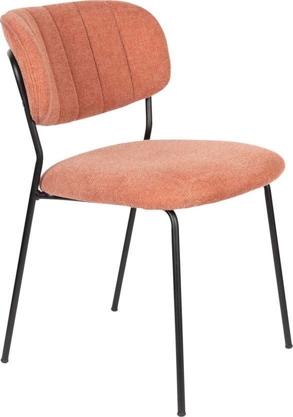 Jídelní židle v sadě 2 ks v lososové barvě Jolien – White Label